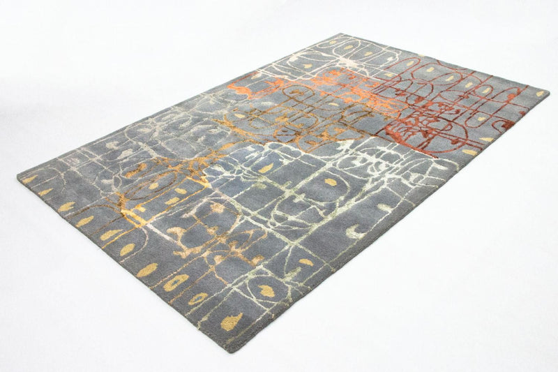 Designermatta - 242 x 153 cm - flerfärgad