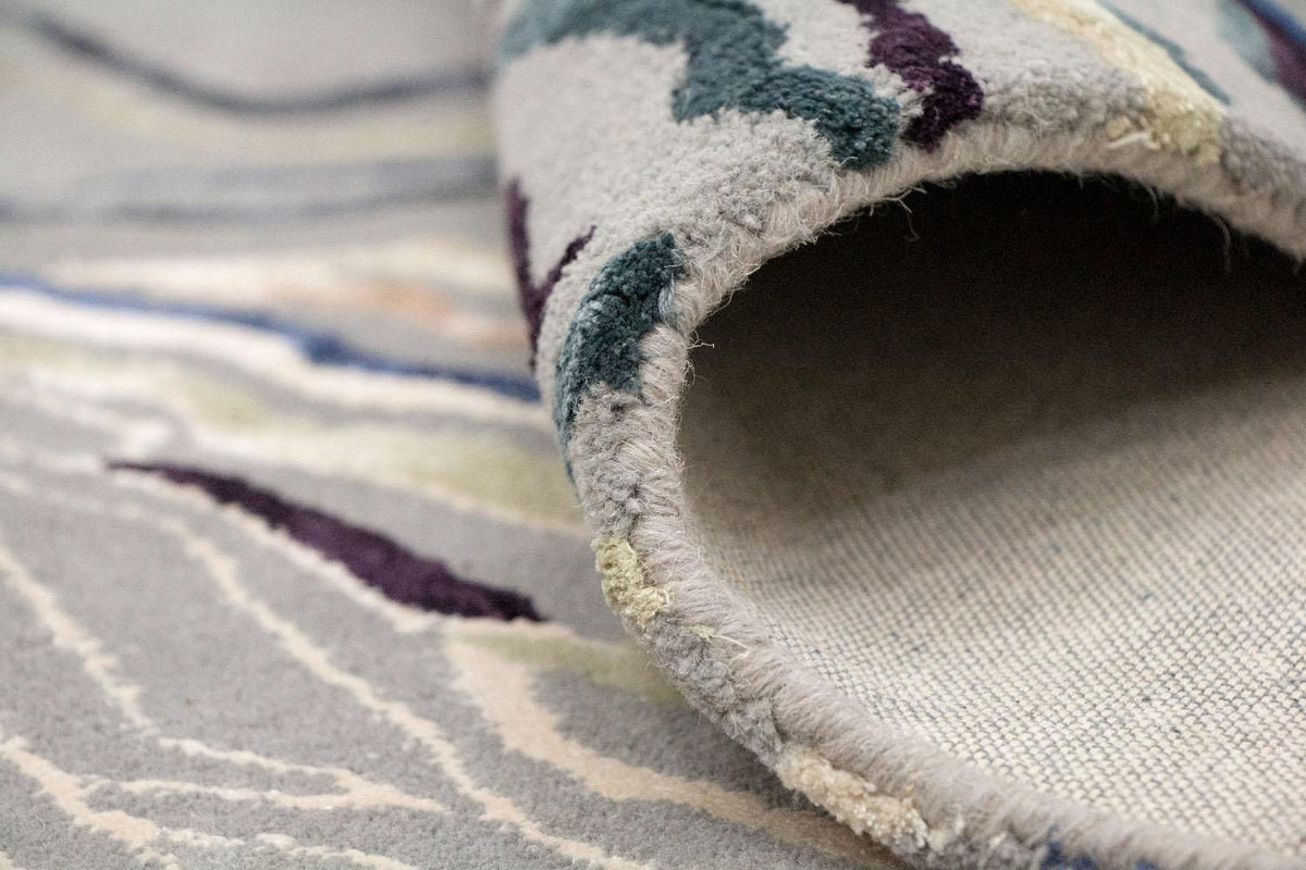 Designermatta - 243 x 153 cm - silver