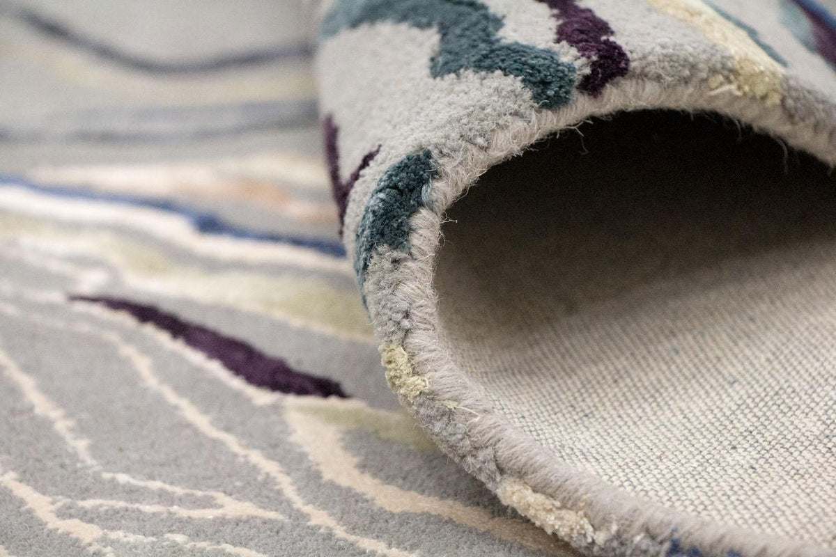 Designermatta - 243 x 153 cm - silver