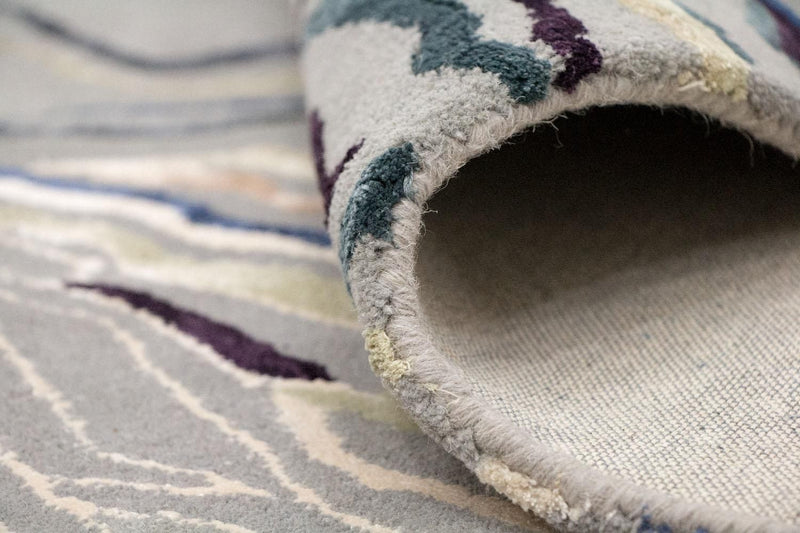 Designermatta - 243 x 153 cm - silver