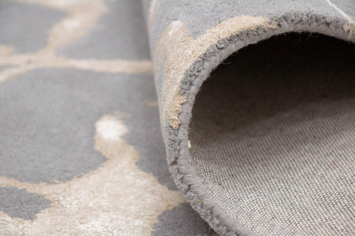 Designermatta - 241 x 154 cm - grått