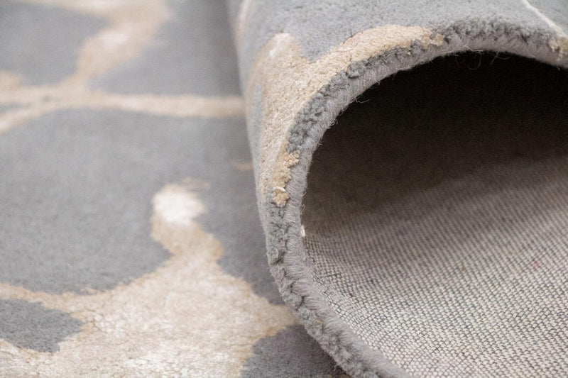 Designermatta - 241 x 154 cm - grått