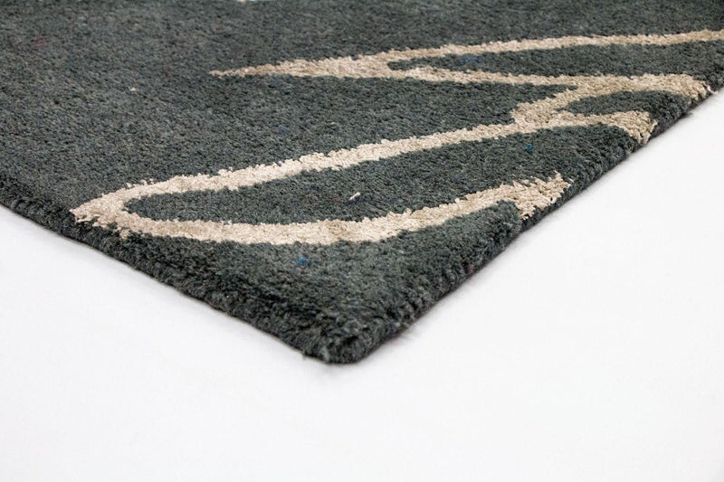 Designermatta - 180 x 121 cm - blå