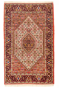 Persisk matta - Bijar - 140 x 88 cm - röd – product image