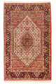 Persisk matta - Bijar - 140 x 88 cm - röd