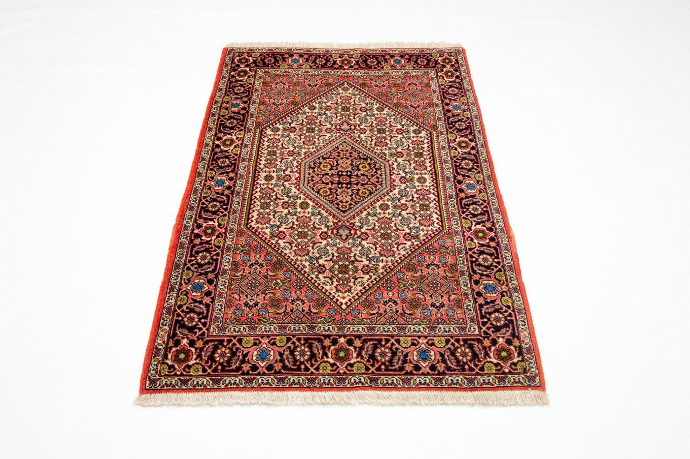 Persisk matta - Bijar - 140 x 88 cm - röd