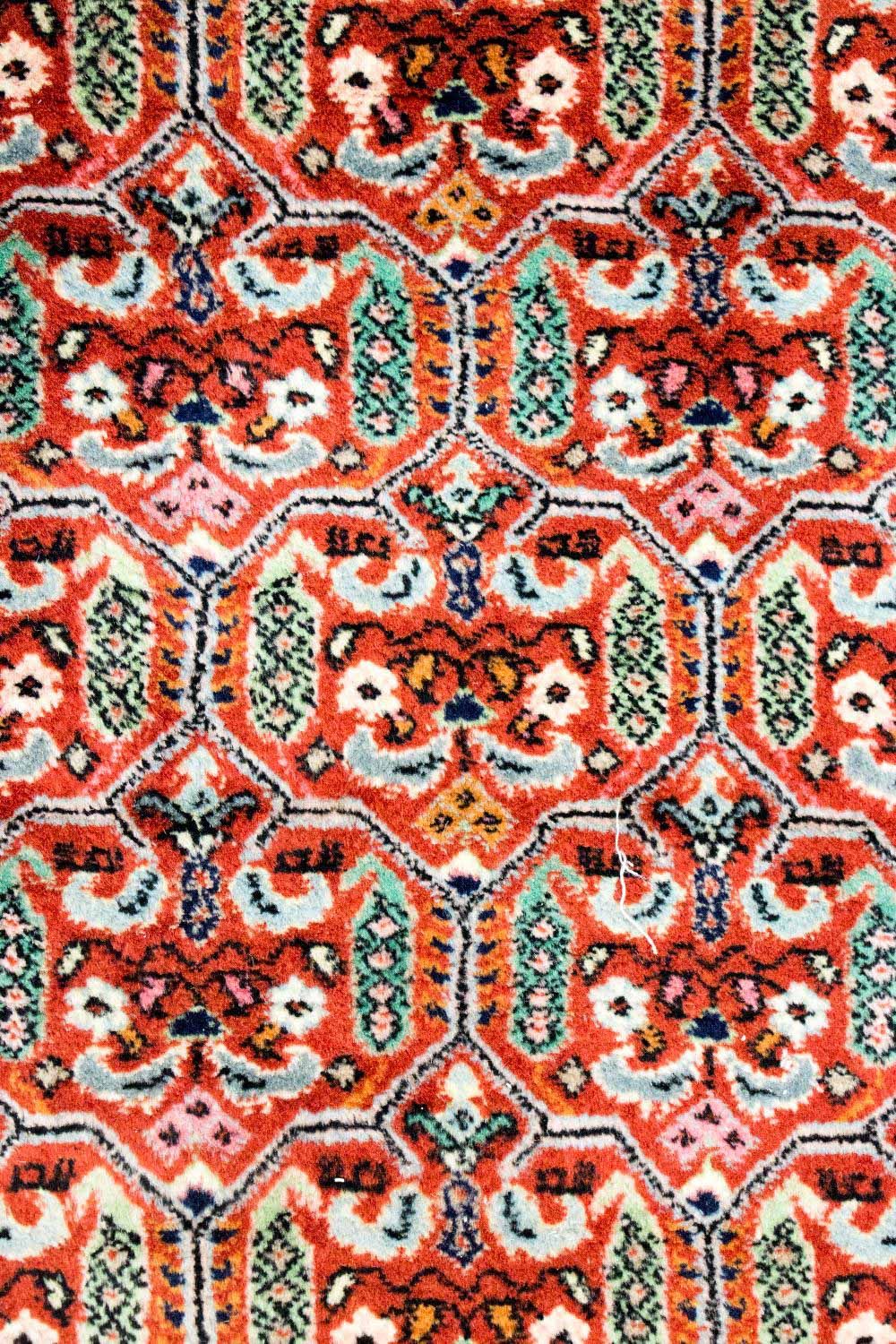 Runner Oriental Carpet - 263 x 76 cm - röd