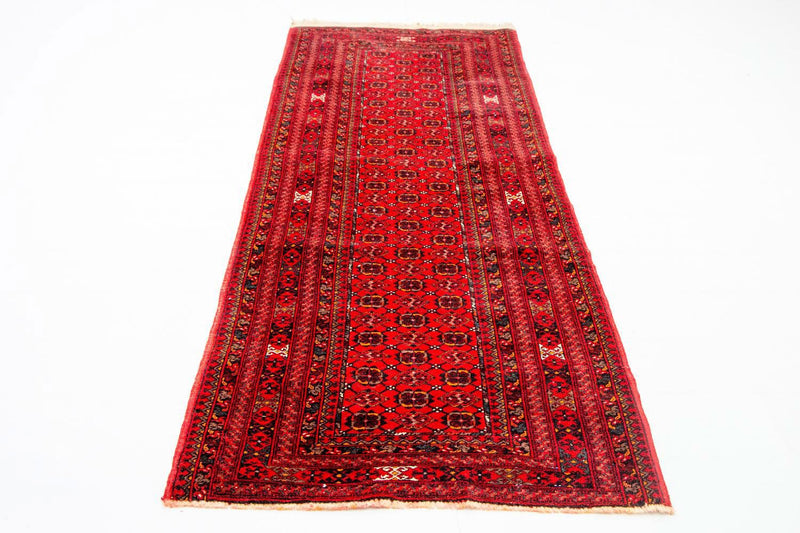 Runner Afghansk matta - Bukhara - 257 x 83 cm - röd