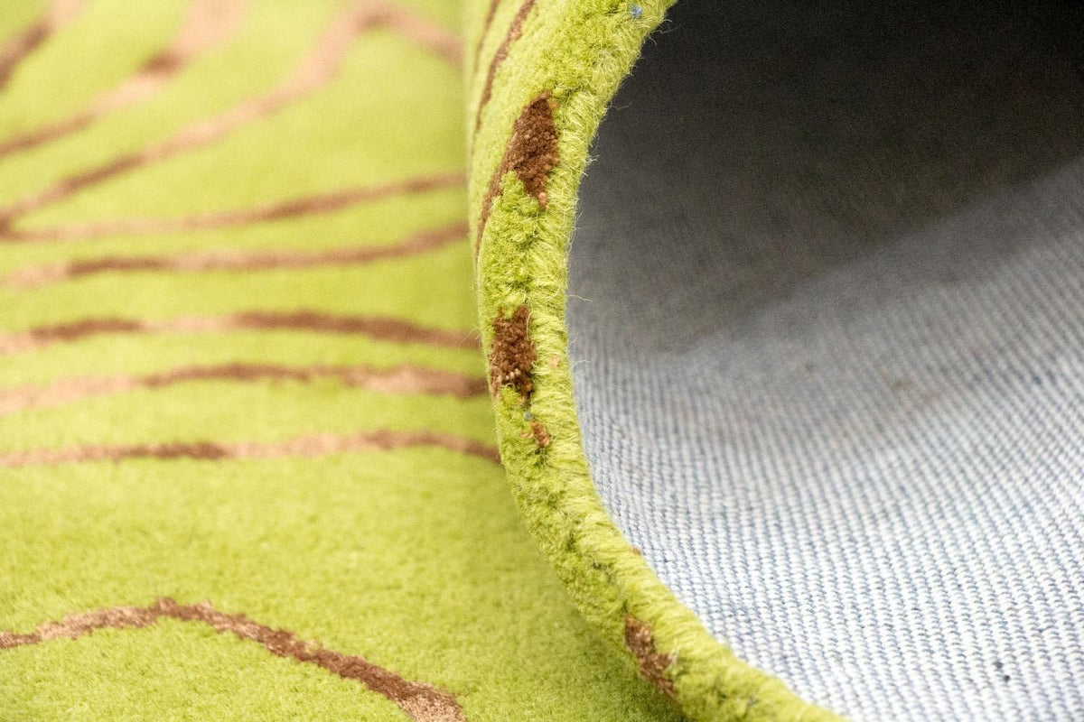 Designermatta - 241 x 152 cm - ljusgrön