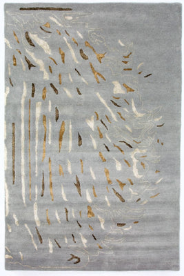 Designermatta - 242 x 153 cm - grått