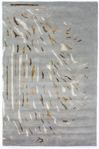 Designermatta - 242 x 153 cm - grått