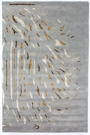 Designermatta - 242 x 153 cm - grått