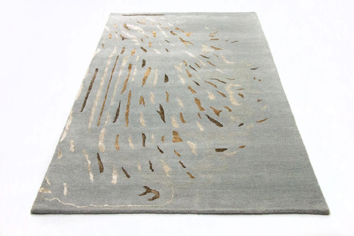 Designermatta - 242 x 153 cm - grått