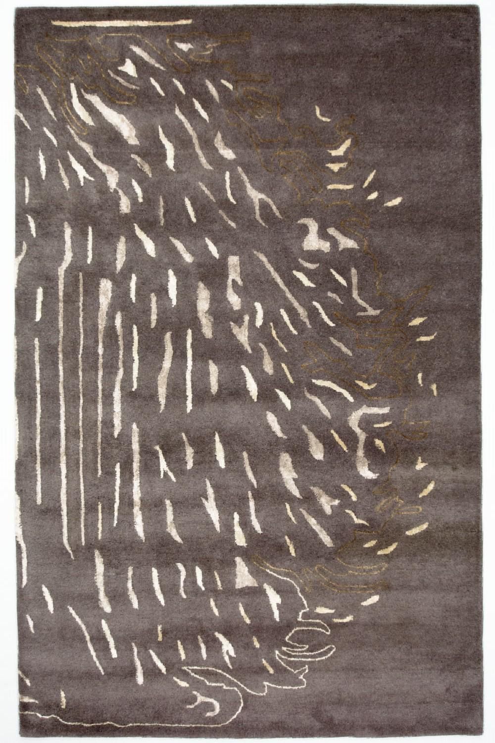 Designermatta - 242 x 153 cm - brun