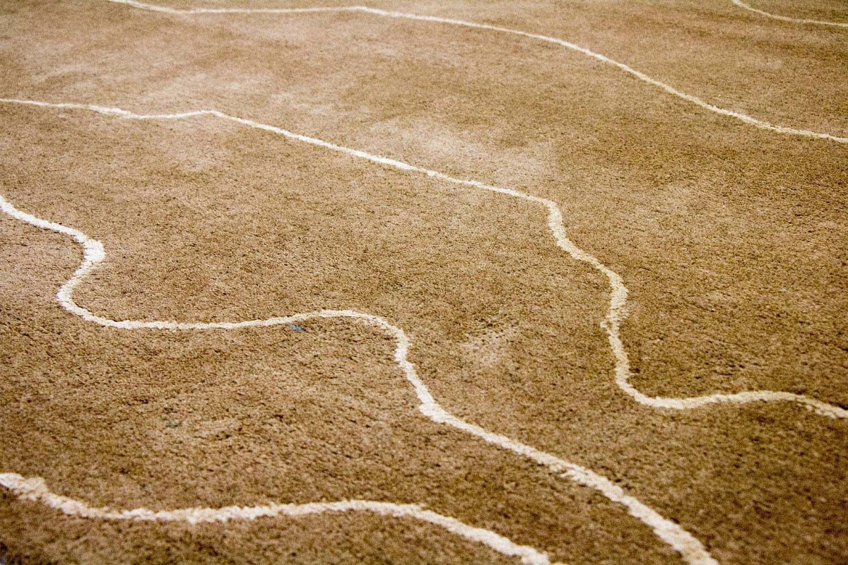 Designermatta - 240 x 151 cm - brun