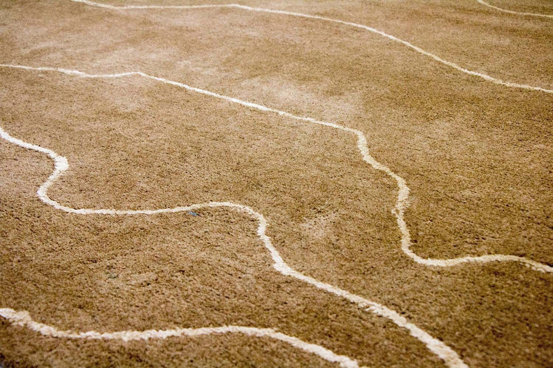 Designermatta - 240 x 151 cm - brun