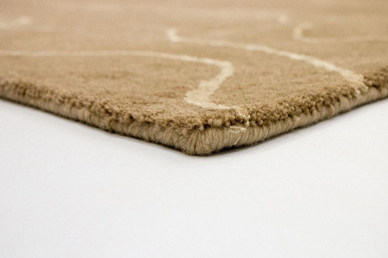 Designermatta - 240 x 151 cm - brun