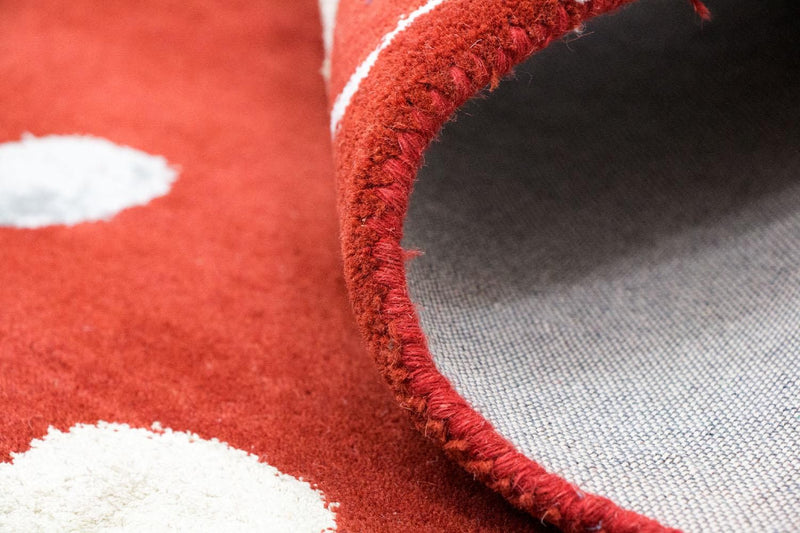 Designermatta - 240 x 155 cm - röd