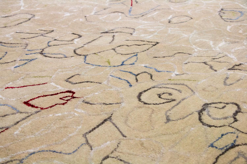 Designermatta - 242 x 152 cm - beige