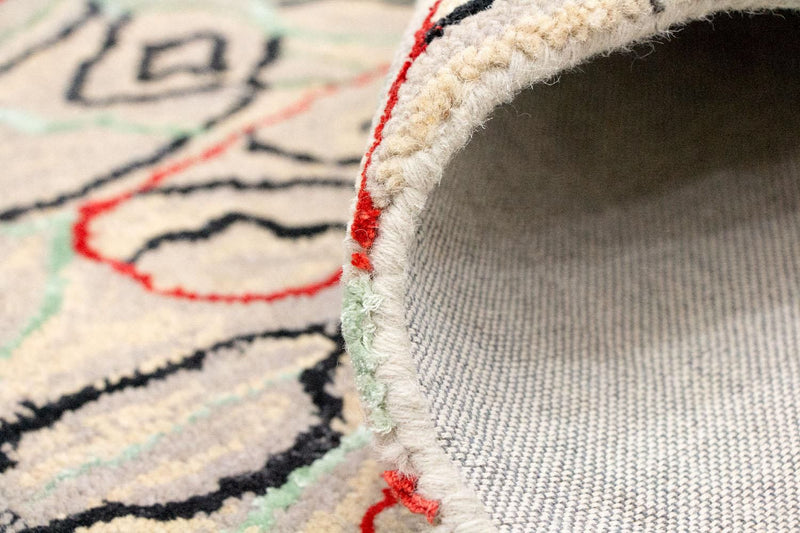 Designermatta - 242 x 152 cm - beige