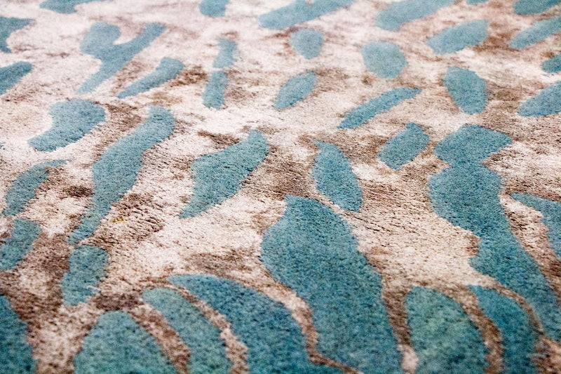 Designermatta - 242 x 153 cm - blå