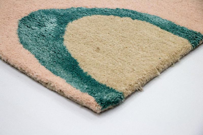 Designermatta - 181 x 121 cm - beige