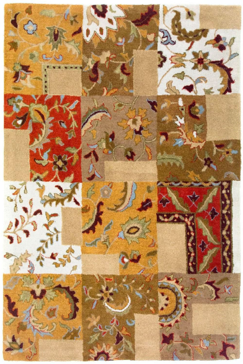 Ullmatta - 189 x 136 cm - flerfärgad