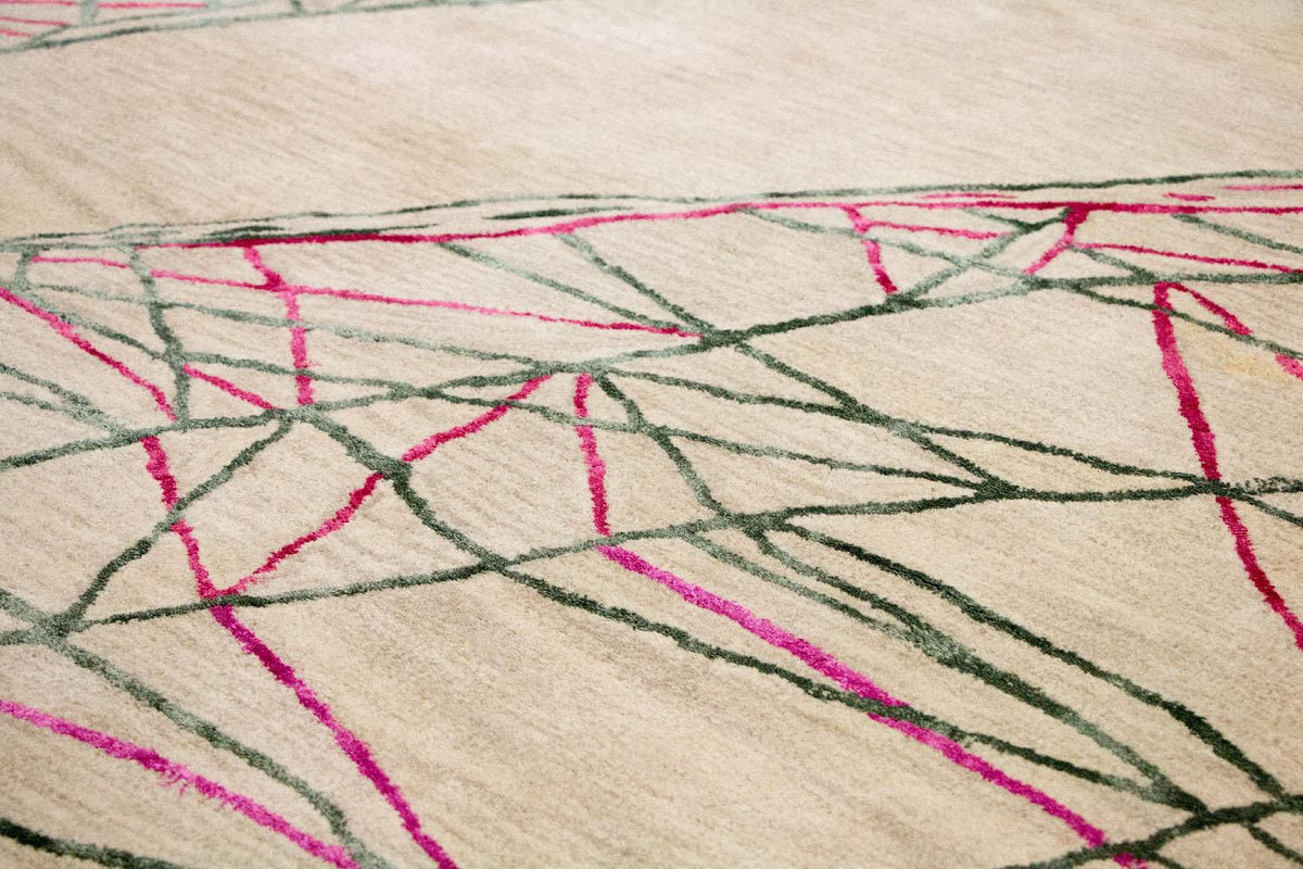 Designermatta - 242 x 154 cm - beige