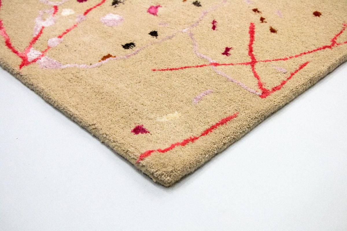 Designermatta - 244 x 155 cm - beige