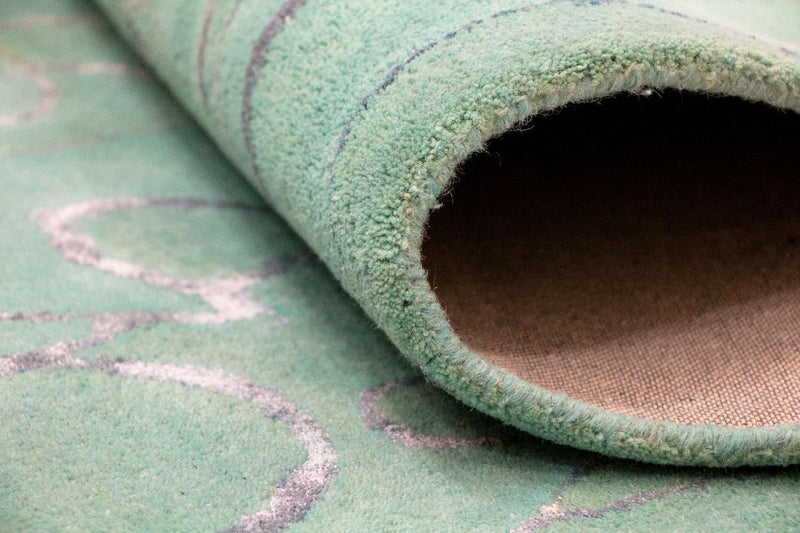 Designermatta - 244 x 154 cm - grön