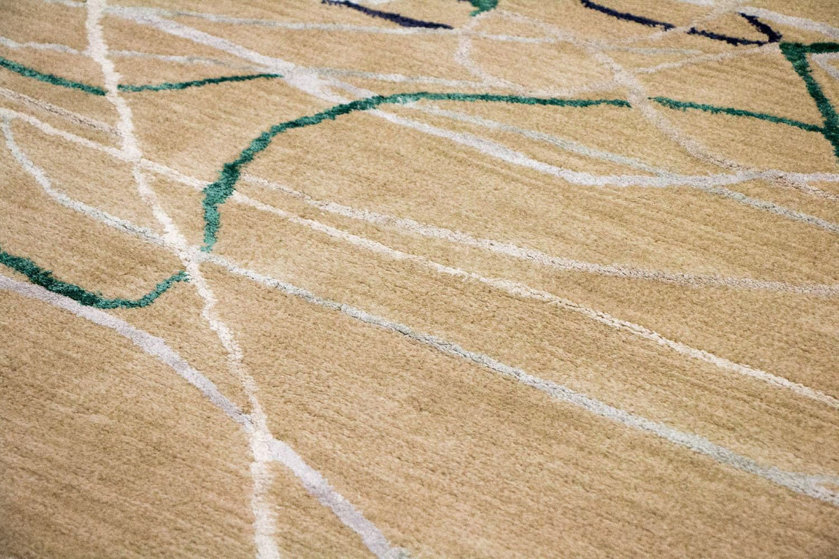 Designermatta - 242 x 153 cm - beige