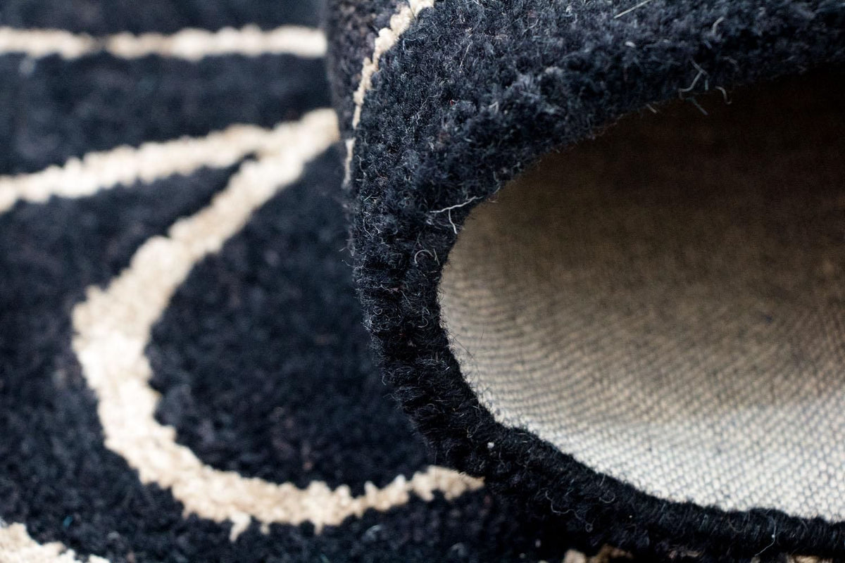 Designermatta - 243 x 154 cm - blå