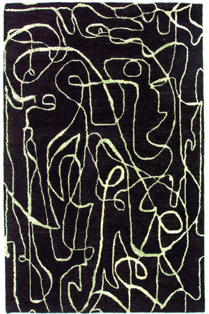 Designermatta - 243 x 152 cm - blå