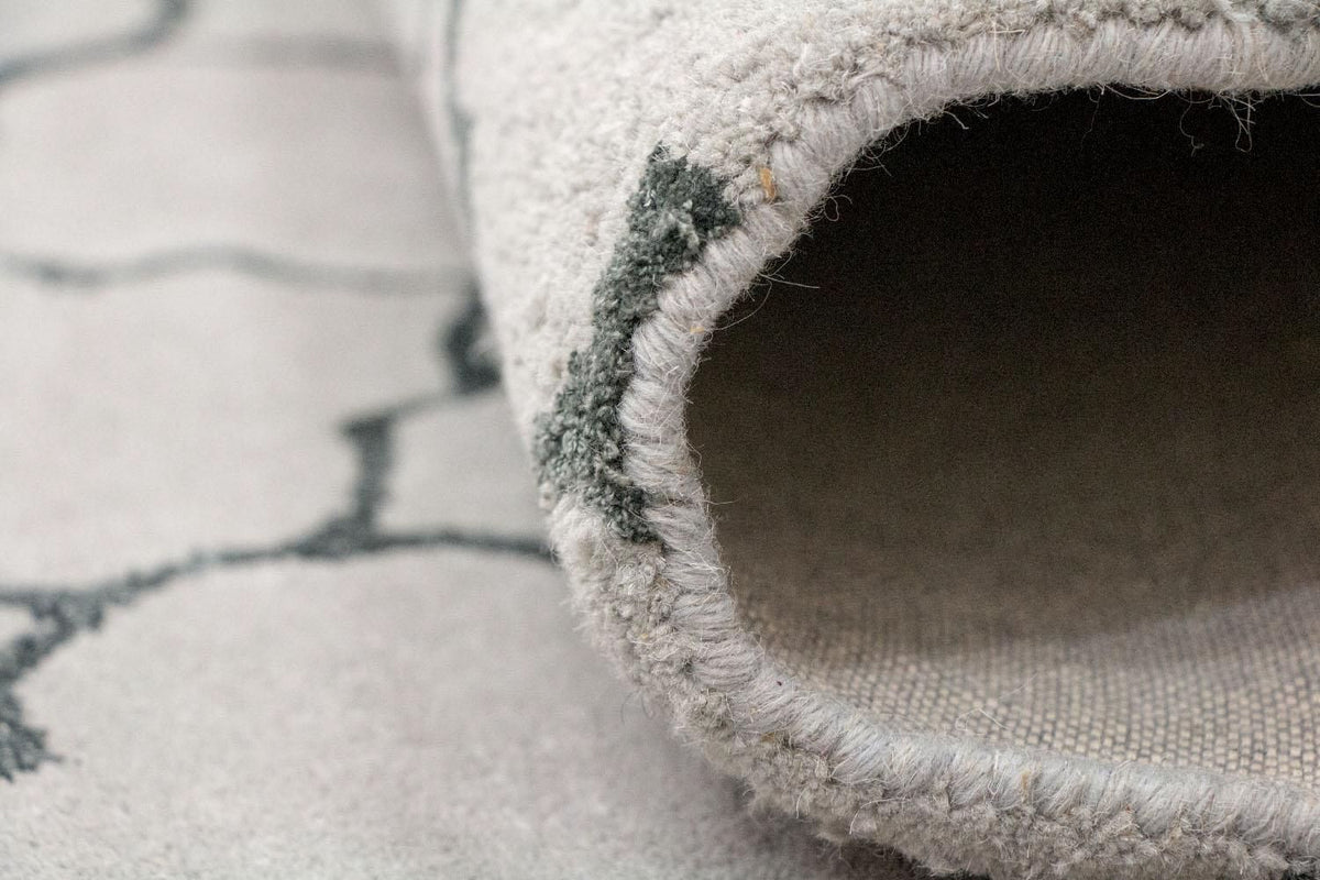 Ullmatta - 232 x 164 cm - silver