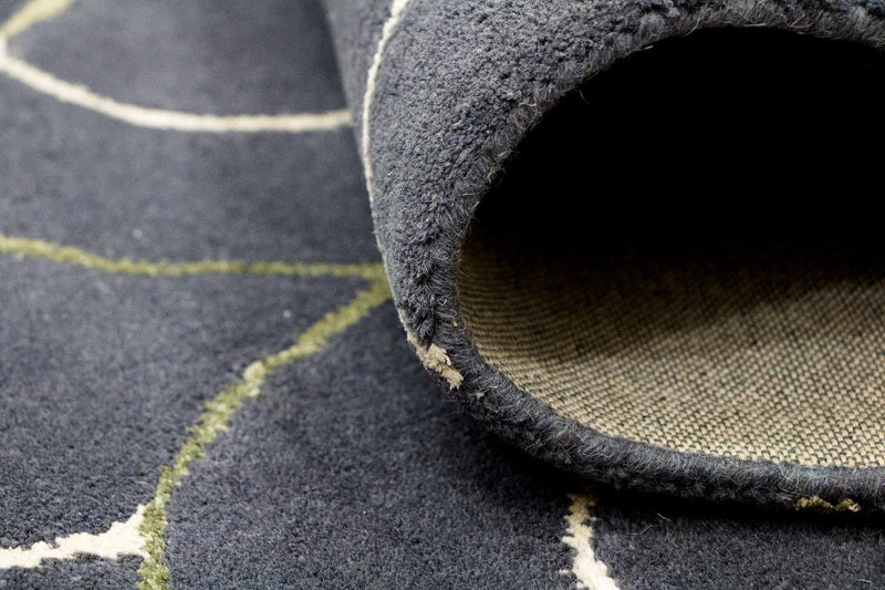 Designermatta - 242 x 152 cm - blå