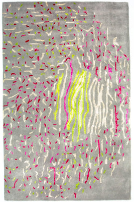 Designermatta - 245 x 143 cm - grått