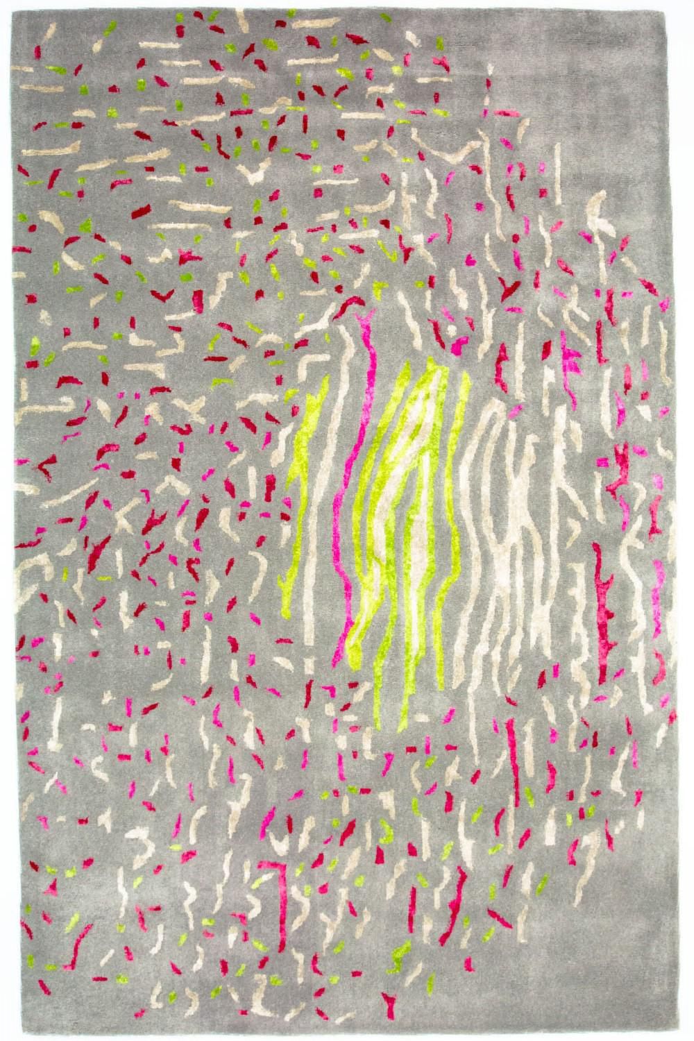 Designermatta - 245 x 143 cm - grått