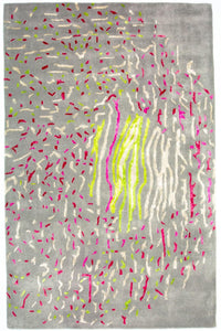 Designermatta - 245 x 143 cm - grått