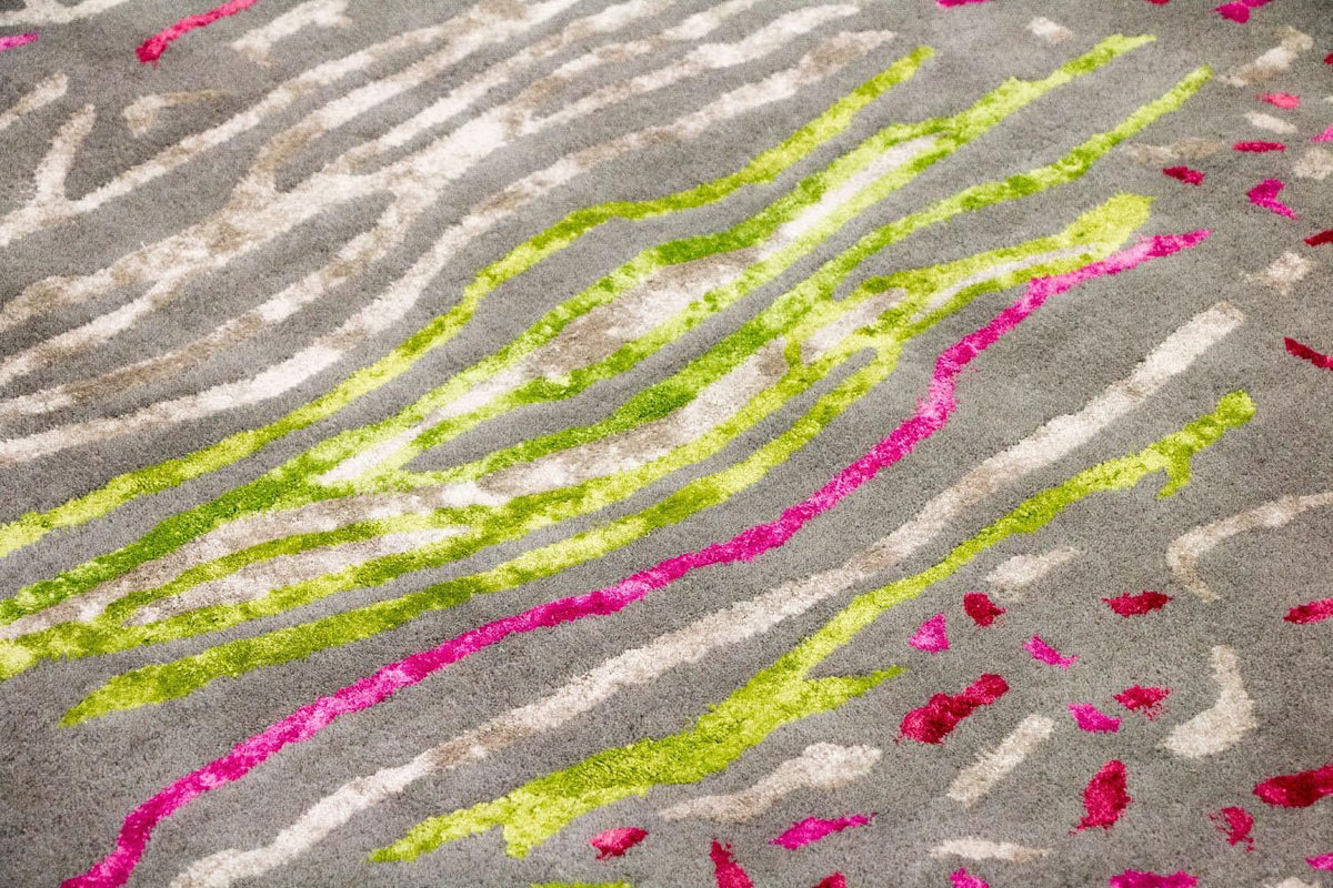 Designermatta - 245 x 143 cm - grått