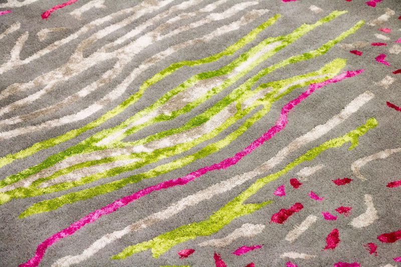 Designermatta - 245 x 143 cm - grått