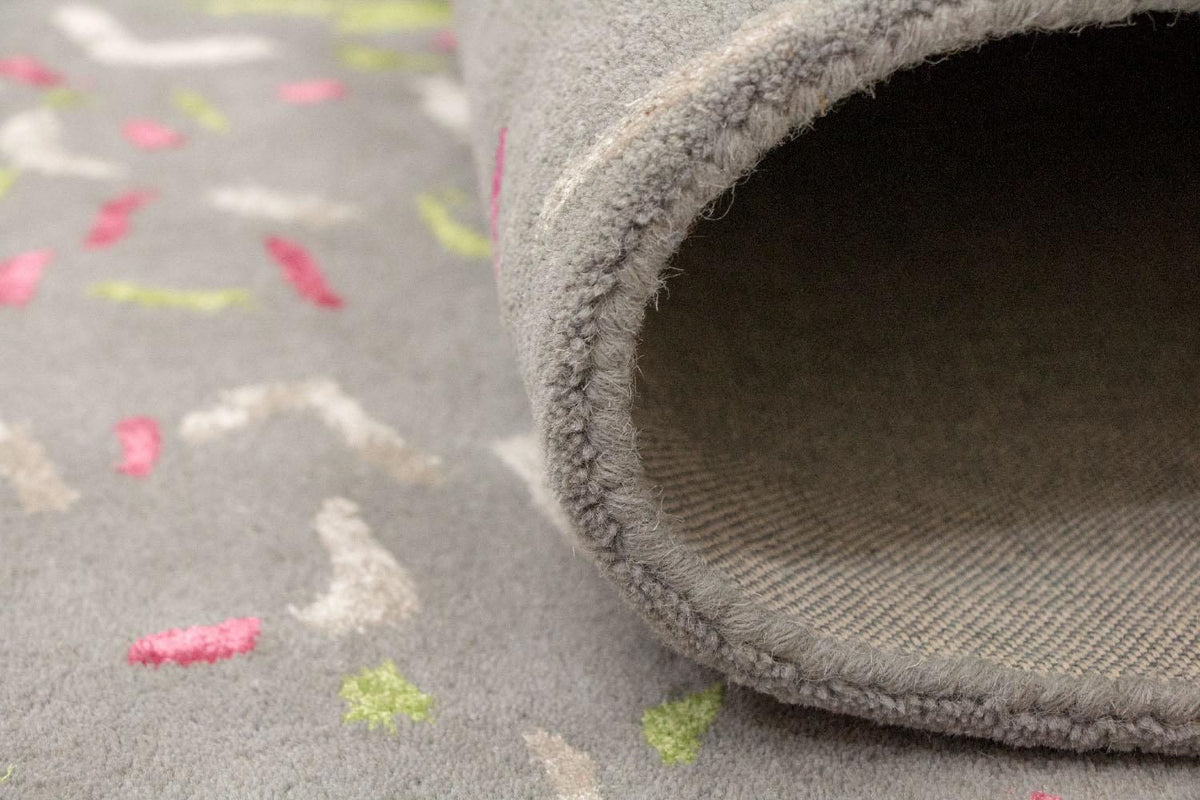 Designermatta - 245 x 143 cm - grått