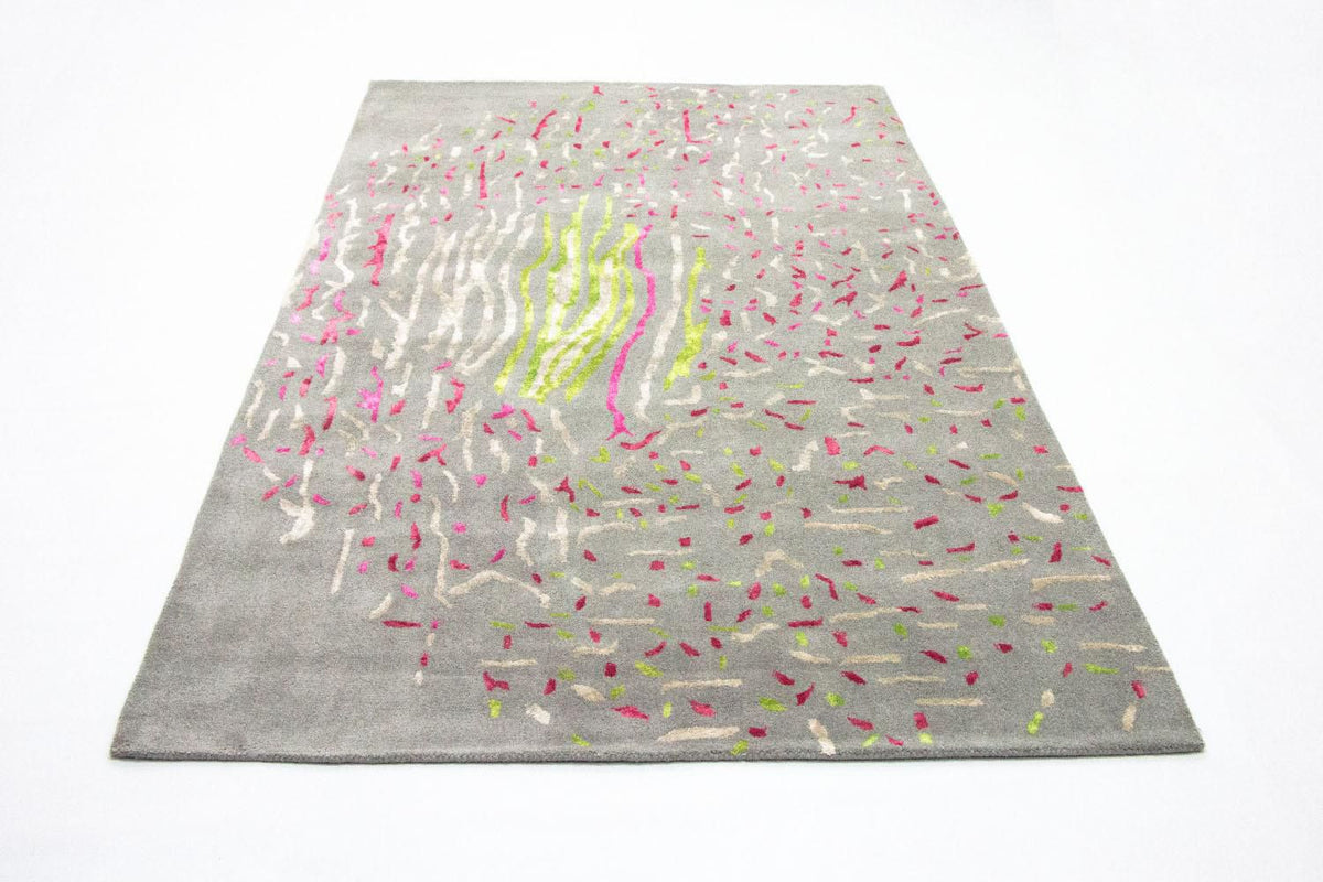 Designermatta - 245 x 143 cm - grått