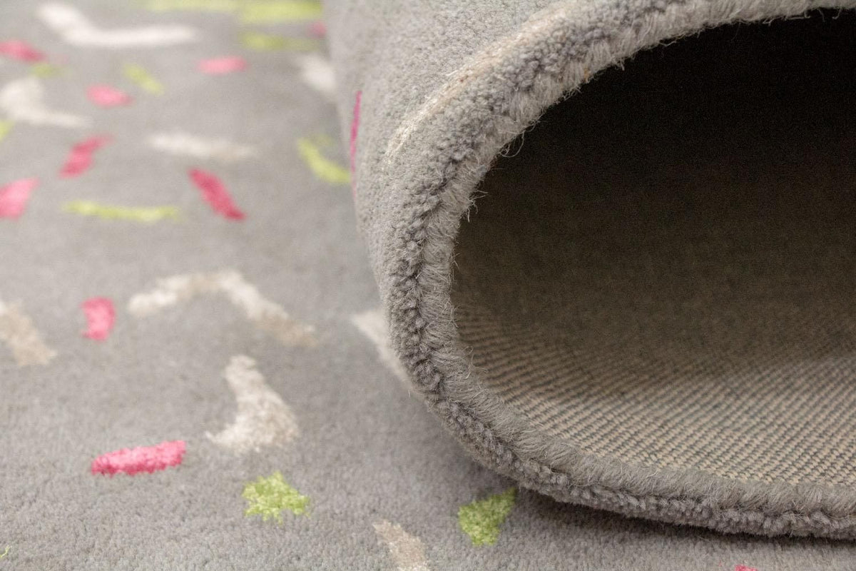 Designermatta - 245 x 143 cm - grått