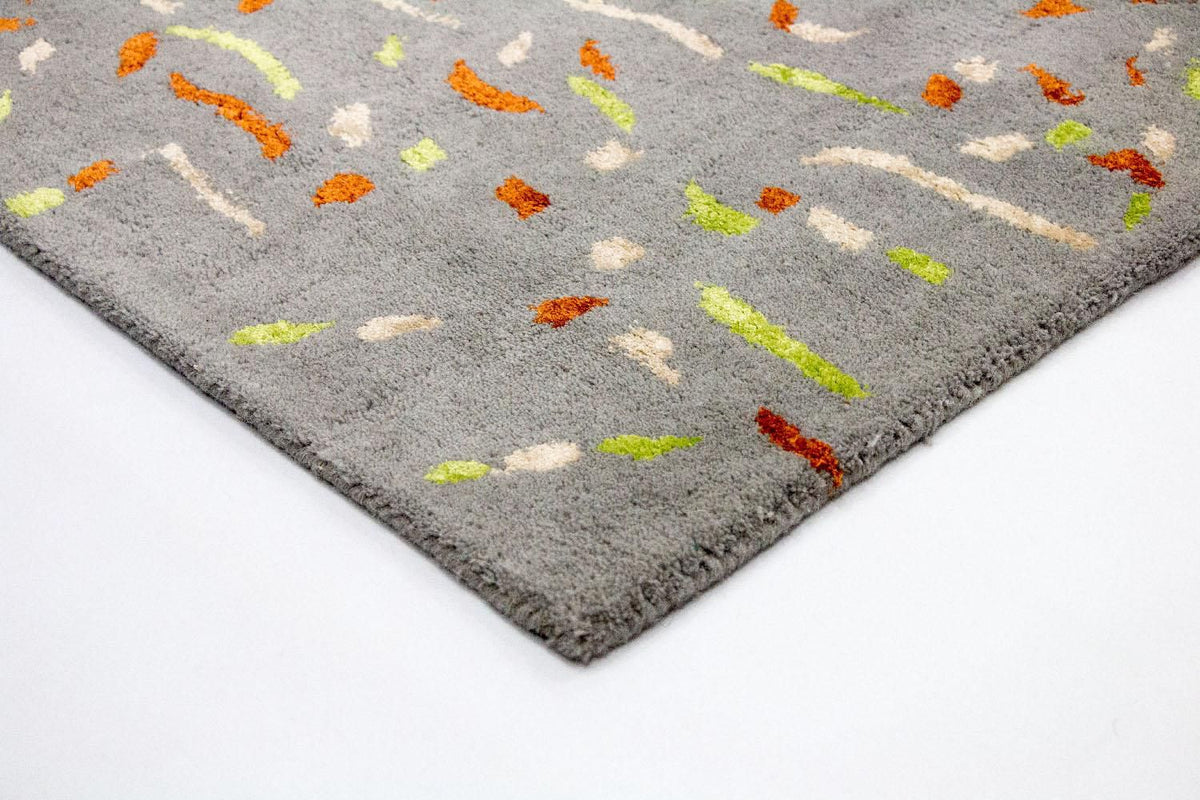 Designermatta - 243 x 152 cm - silver