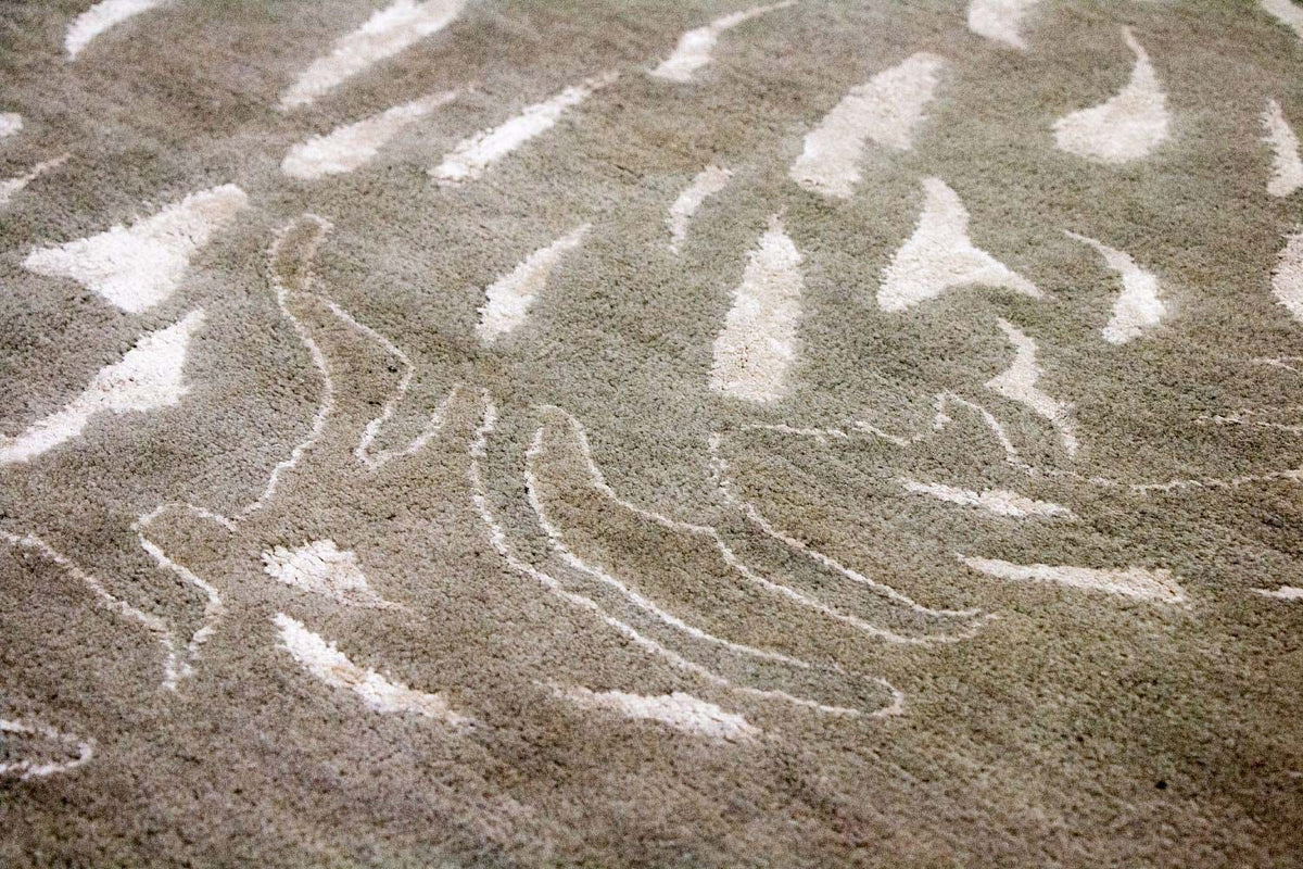 Designermatta - 242 x 153 cm - brun