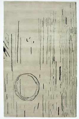 Designermatta - 245 x 153 cm - silver