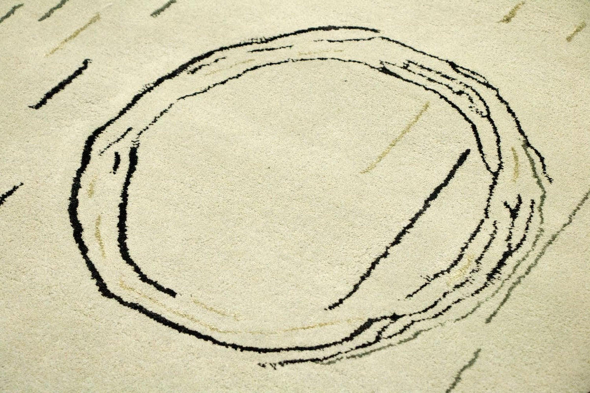 Designermatta - 245 x 153 cm - silver