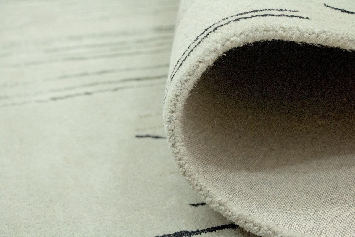 Designermatta - 245 x 153 cm - silver