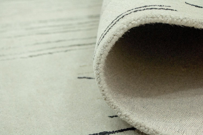 Designermatta - 245 x 153 cm - silver