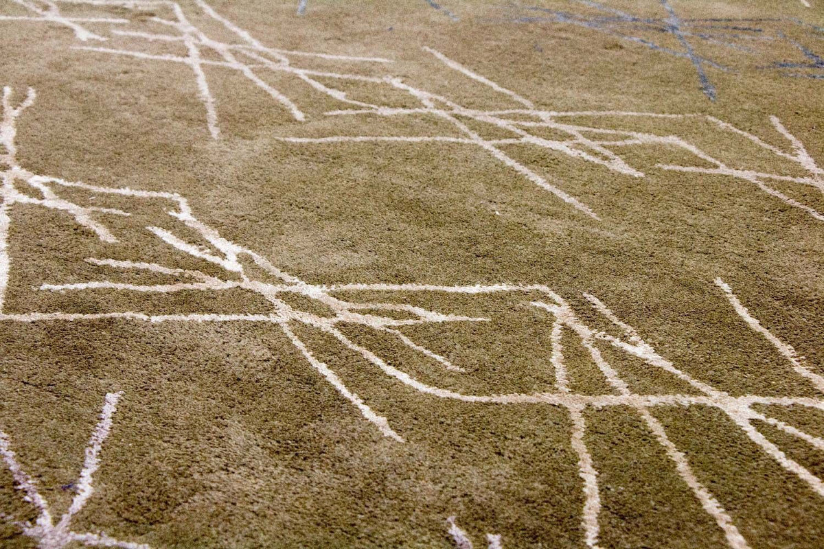 Designermatta - 182 x 122 cm - grön